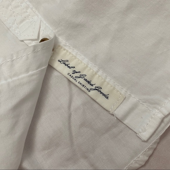 H&M White Button Up With Elbow Patches - Picture 4 of 9